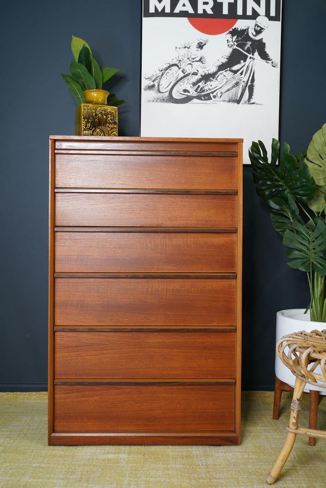 Preview of the first image of Mid Century Danish Style Minimalist Drawers AustinSuite.