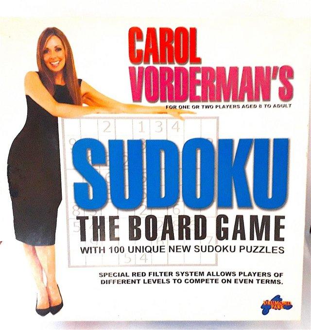Preview of the first image of LOW USE FAMILY BOARD GAME - SODUKO Carol Vordeman.