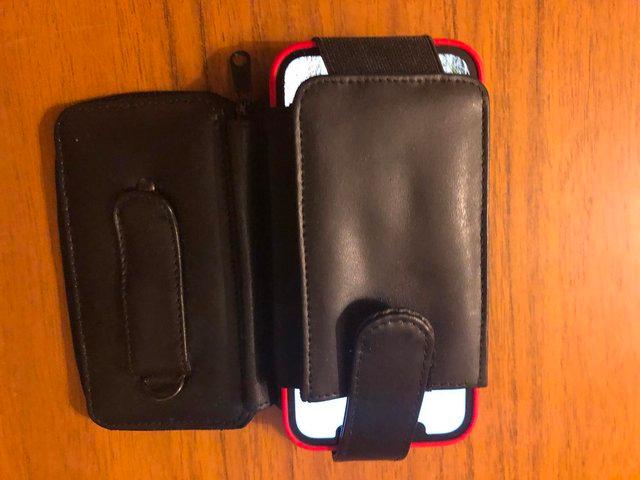 Preview of the first image of NEW LEATHER ORGANISER CASE FOR PHONE, CREDIT CARDS ETC.