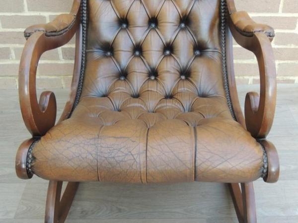 Image 12 of Vintage Brown Rocking Chair (UK Delivery)