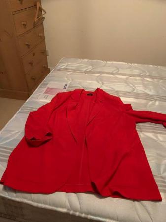 Image 1 of Marks and Spencer’s red jacket