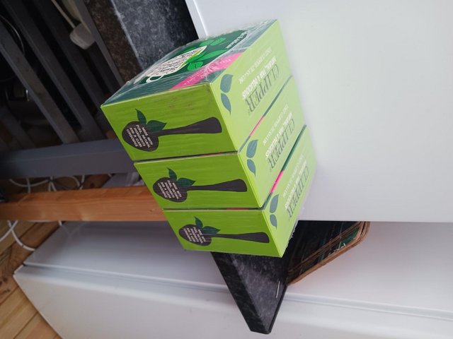 Preview of the first image of 3 x 80 clipper green tea bags.