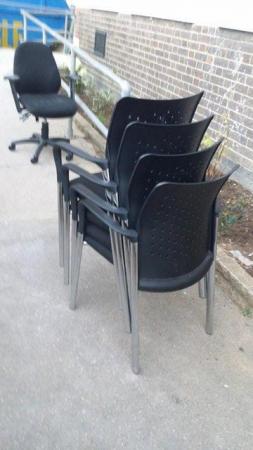 Image 3 of Black Boardroom/Meeting/Office/Conference chairs £75 each