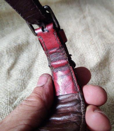 Image 1 of Rare Antique Leather Dog Collar