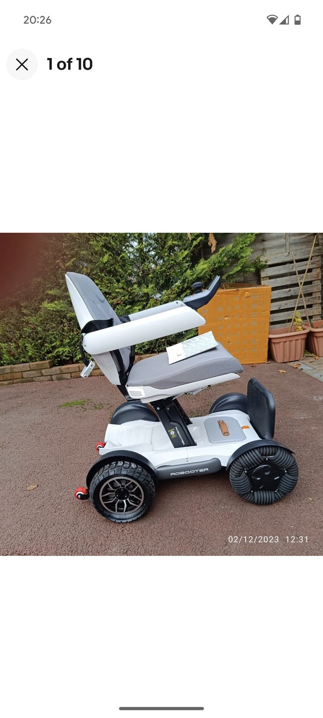 Preview of the first image of Foldable electric wheelchair as new.