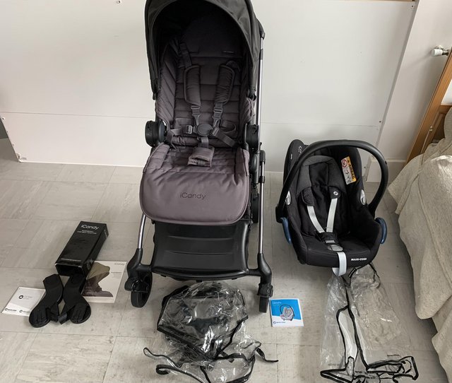 Preview of the first image of Icandy Raspberry Pushchair, Travel System with Accessories.
