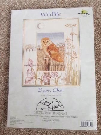 Image 1 of Barn Owl Cross Stitch Set