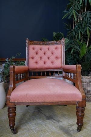 Image 2 of Late Victorian Edwardian Arts & Crafts Pink Fireside Parlour