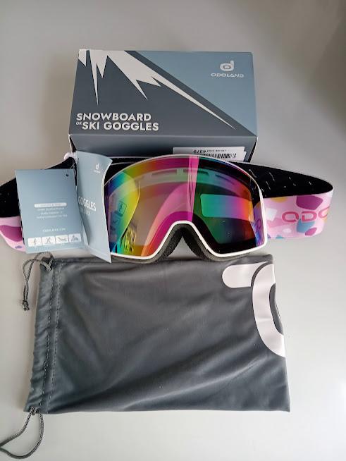 Preview of the first image of Odoland OTG Childrens Ski Goggles 4-12 years.