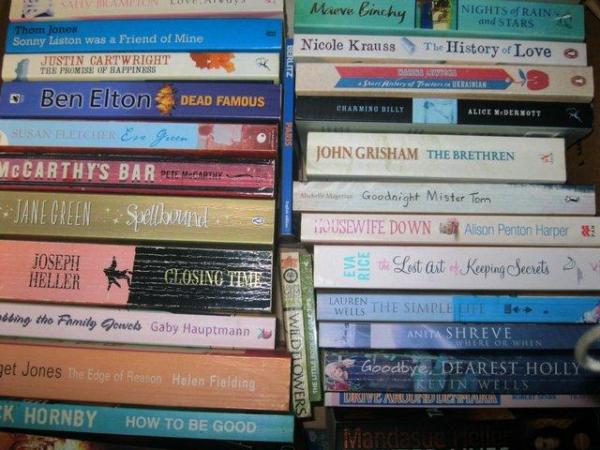 Image 1 of Paperback books, B - H, mainly fiction.