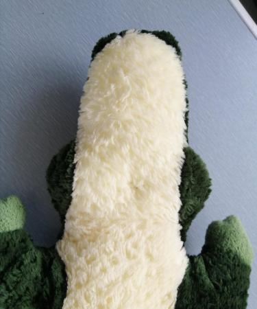 Image 9 of Aurora Green Plush Crocodile Soft Toy.  18.1/2" Long.