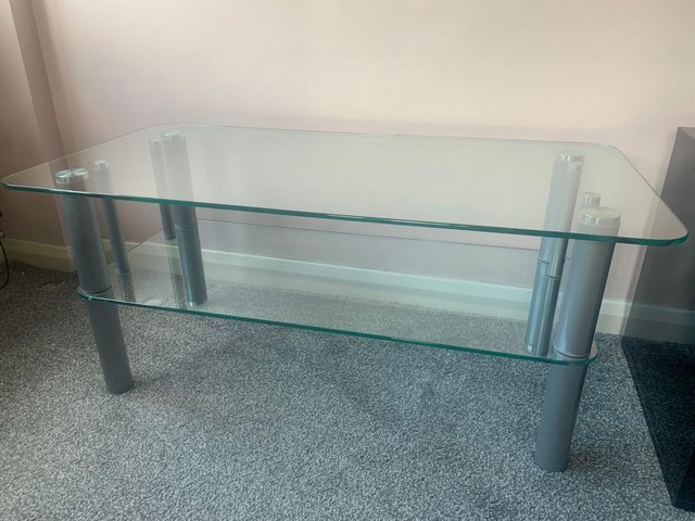Preview of the first image of Glass coffee table for sale.