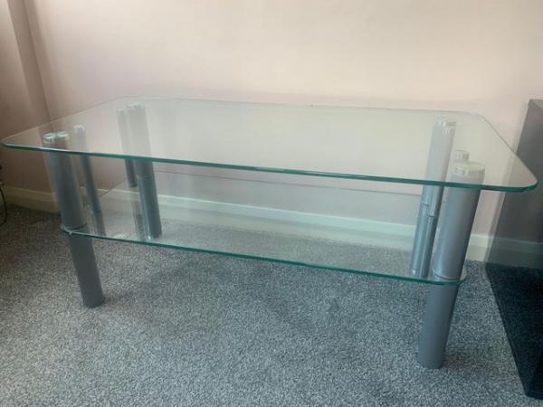 Image 1 of Glass coffee table for sale