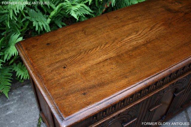Image 16 of A TITCHMARSH & GOODWIN CARVED OAK BLANKET CHEST BOX TRUNK