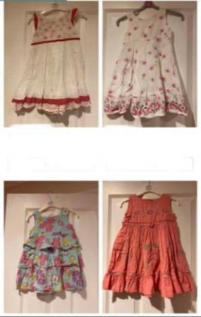 Image 1 of 4 toddlers dresses age 12-18 months