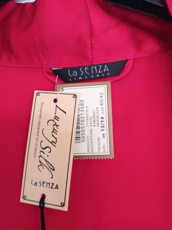 Image 2 of La Senza Luxury Red Silk wrap in 12/14