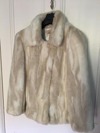 Image 3 of Ladies faux fur jacket UK size 10/12