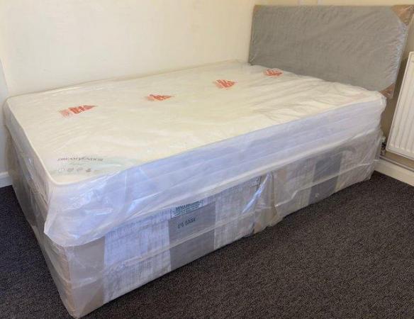 Image 1 of Oxford 9 inch deep quilted semi-orthopaedic mattress, Divan