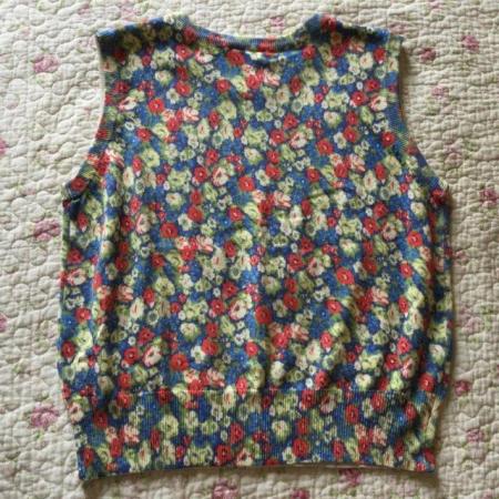 Image 3 of NEXT 100% Stretch Cotton Floral Sleeveless Jumper, sz10-16
