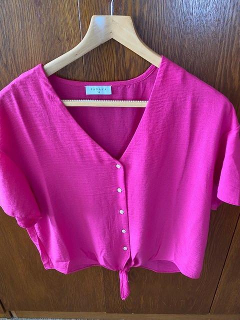 Preview of the first image of Ladies Pink Blouse Size 14 NEW.