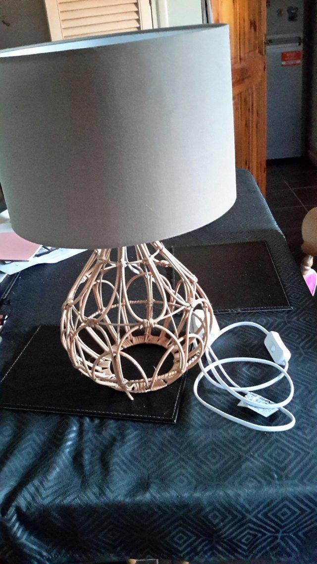 Preview of the first image of Decorative cane table lamp for sale.