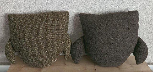 Image 2 of 2 Small Cute Handmade Vintage Owl Cushions