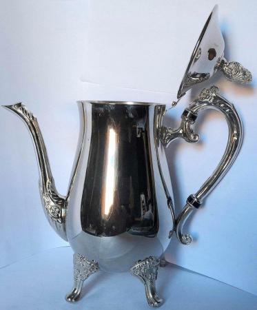 Image 2 of SILVER - PLATED 4 PIECE TEA SET