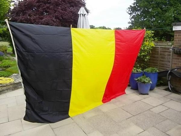 Image 1 of Large Belgium National Flag - Polyester