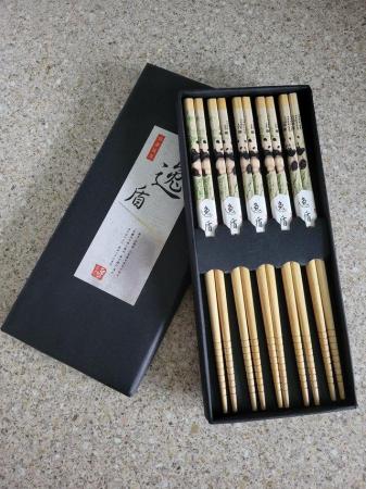 Image 1 of Utage Irodori Bashi Bamboo Chopsticks Gift Set in a Handmade
