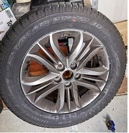 Image 1 of 5 Stud Alloy Wheel and Tyre,