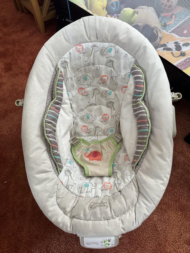 Preview of the first image of Vibrating musical Baby Bouncer.