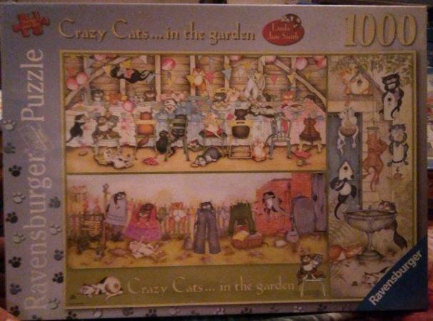 Image 3 of Linda Jane-Smith Crazy Cats in the garden puzzles