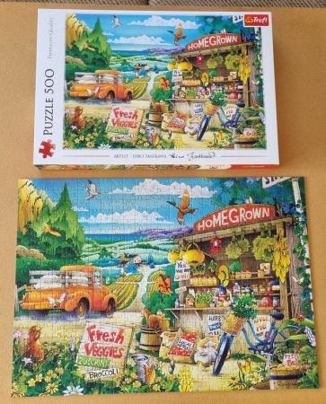 Image 3 of 500 piece jigsaw called MORNING IN THE COUNTRYSIDE by Trefl.