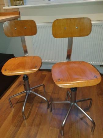 Image 2 of Vintage Stools, these swivel & rise also