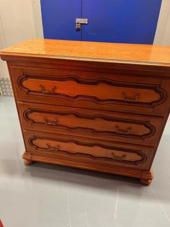 Image 2 of Real wood large chest of drawers