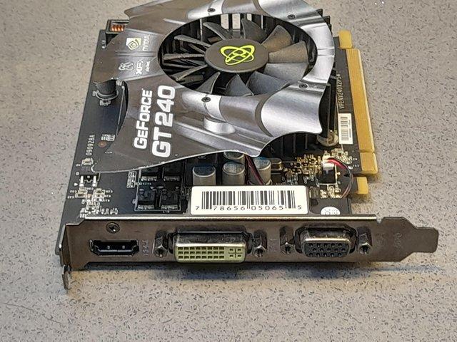 Preview of the first image of Nvidia XFX GeForce GT240 512MB Video Graphics Card.