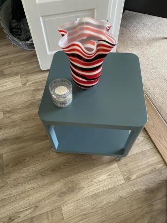 Image 1 of Table/ trolley in grey/ bluey grey