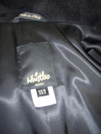 Image 2 of Winter coat, Whistles, black size 12 - excellent condition