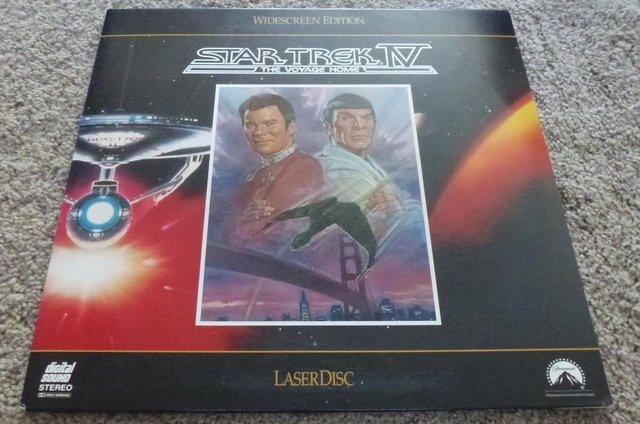 Preview of the first image of Star Trek IV, The Voyage Home. Laserdisc (1986).