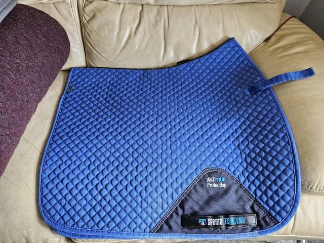 Preview of the first image of Royal Blue PE Anti-Rub Saddle Pad.