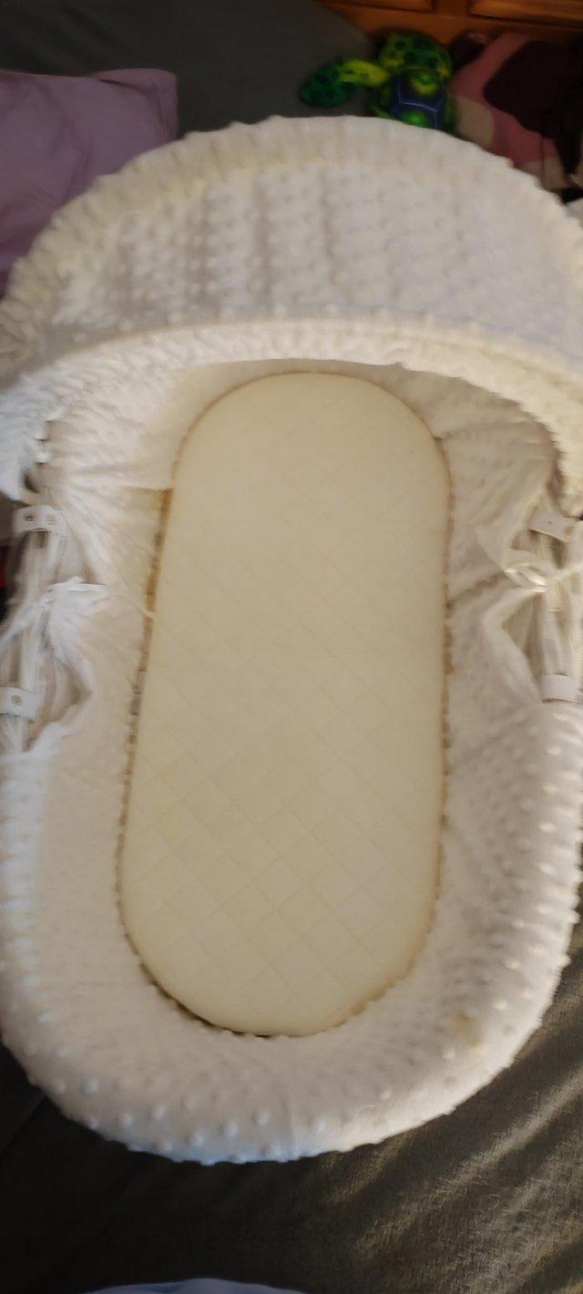 Preview of the first image of Moses basket for sale with stand.
