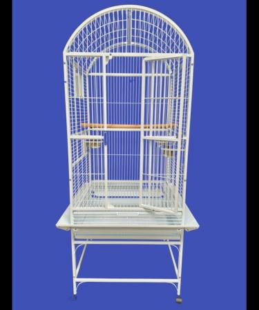 Image 4 of Parrot-Supplies Michigan Dome Top Parrot Cage White