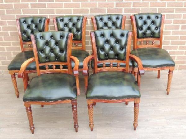 Image 7 of 6 Chesterfield Luxury Dining Chairs (UK Delivery)