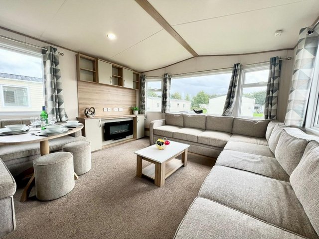 Preview of the first image of Caravan with hot tub & decking at Tattershall Lakes Skegness.