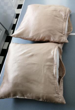 Image 13 of 2 Beige Cushions 39cm Square Each.