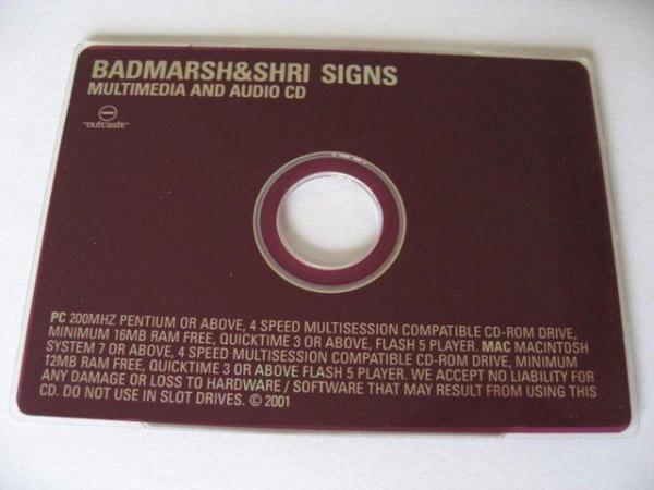 Image 1 of Badmarsh&Shri – Signs – Credit Card Size Multimedia & Audio