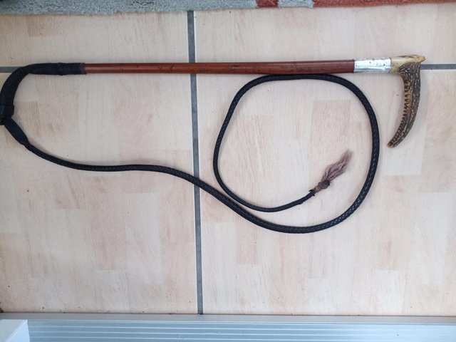 Preview of the first image of VintageHunting Whip 76"Long.