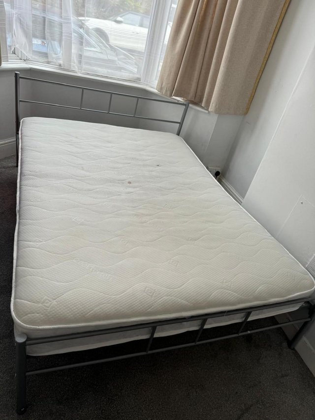 Preview of the first image of Memory foam double bed mattress, 1 year old, good condition.
