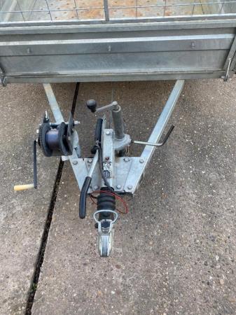 Image 3 of trailer metal double axel with spare wheel