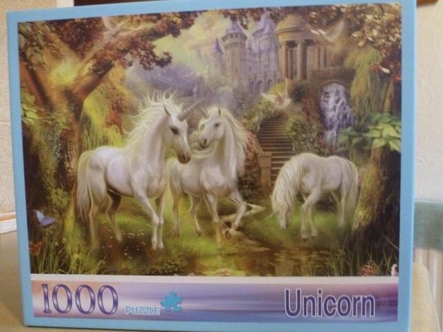Preview of the first image of “Unicorn” 1000 Piece Jigsaw Puzzle.